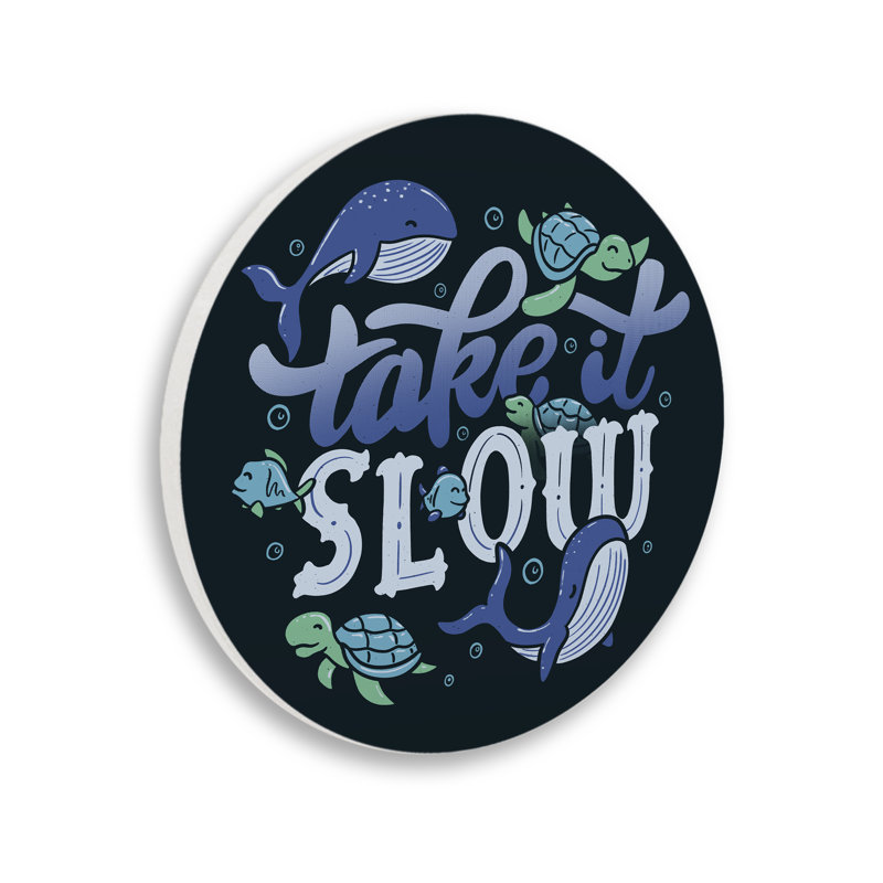 Plaque murale Take It Slow Aquatic Animals, design par Tobe Fonseca