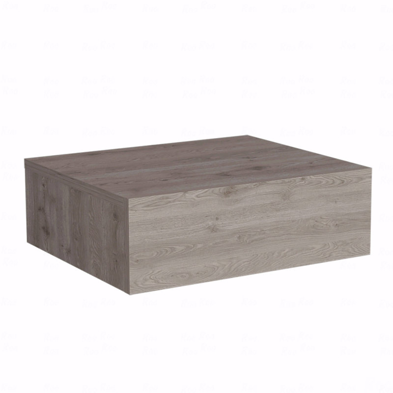 Table de chevet flottante, table de bout, table d'appoint murale avec tiroir, Gris