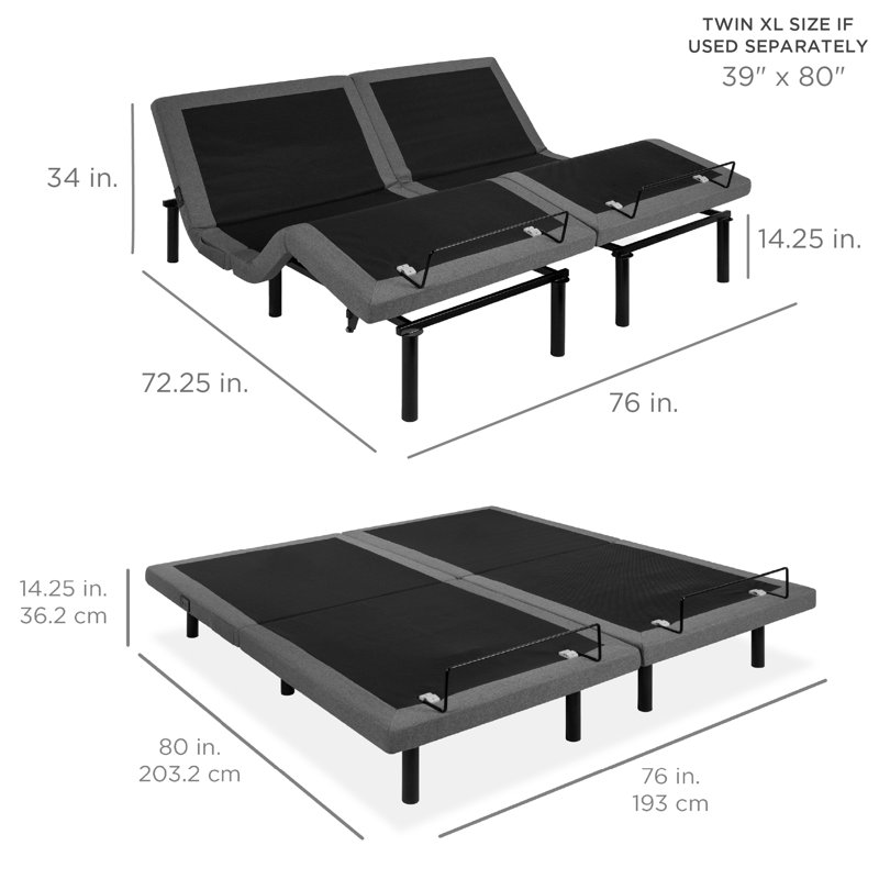 Aleana Metal TV Bed Bed, King