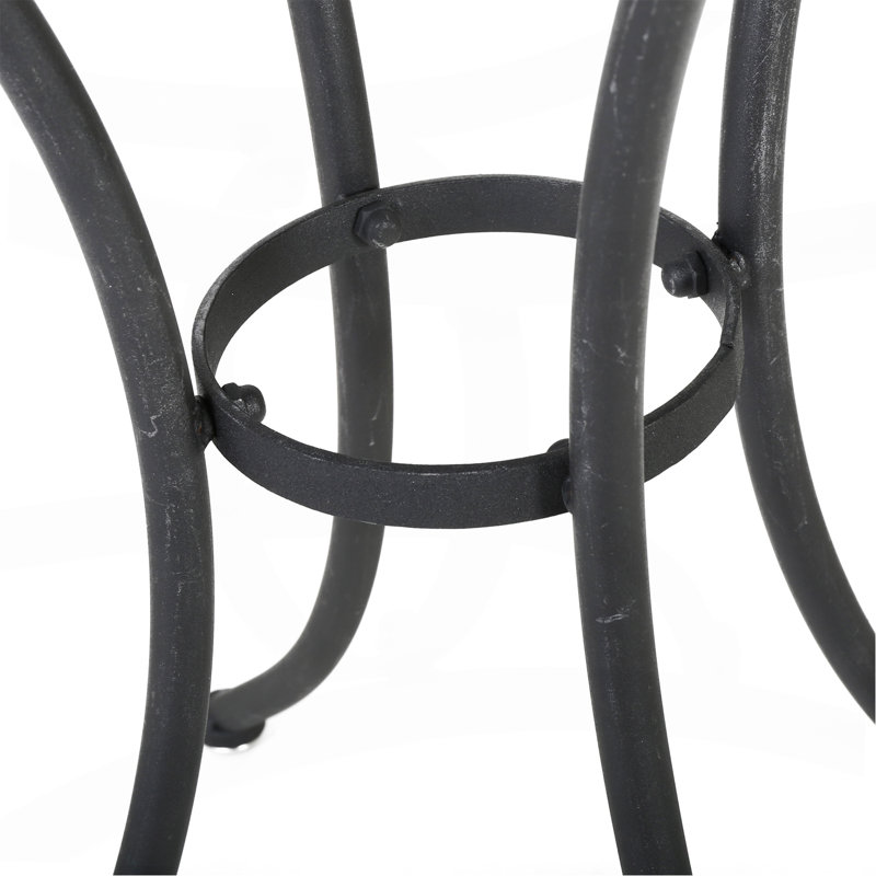 Ensemble de 3 pièces en métal, Noir