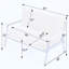 Canapé compact en velours côtelé rose moderne et compact avec petits espaces polyvalents