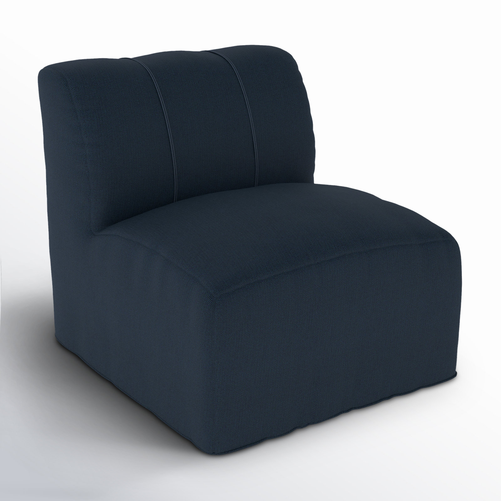 Praia Sunbrella® Patio Lounge Chair, Canvas Navy Sunbrella® Canvas