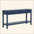 60'' Vintage Fir Veneer Console Table - Honeycomb-Patterned Drawers + Distressed Iron Handles, 3 Drawers + Bottom Open Shelf, Solid Pine Legs for Entryway/Living Room/Hallway/Study/Foyer
