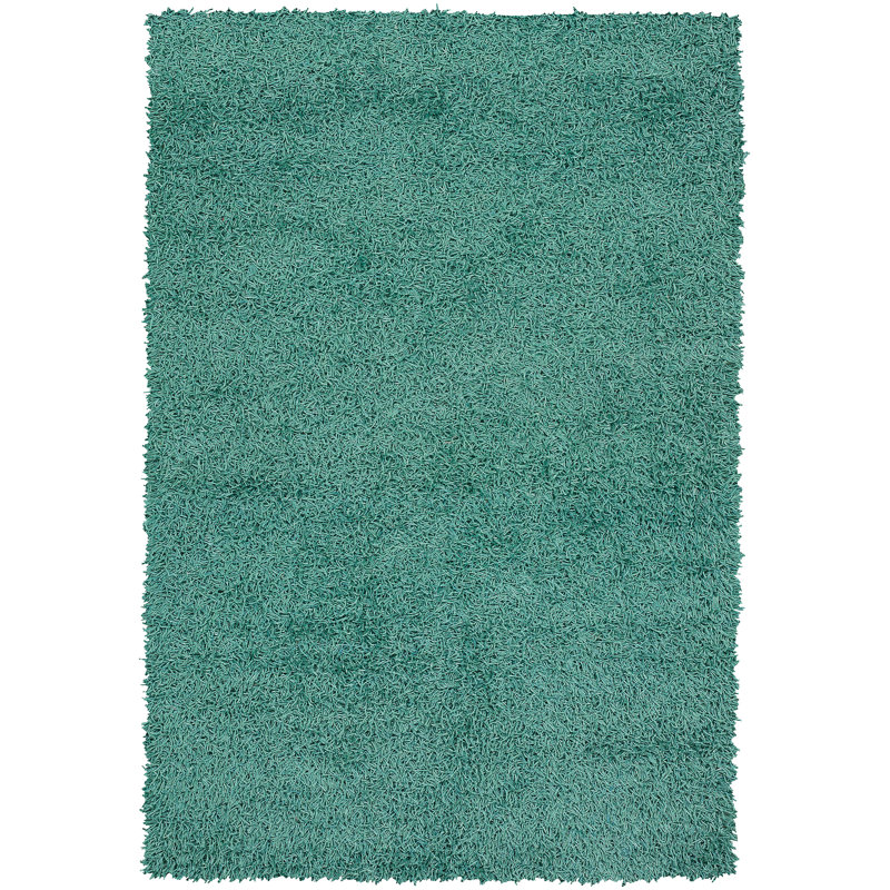 Tapis contemporain tissé à la main Latitude Run® Zara - bleu, Rectangle 5 pi x 7 pi 6 po