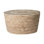 Malawi Woven Reed Coffee Table w/ Glass Top