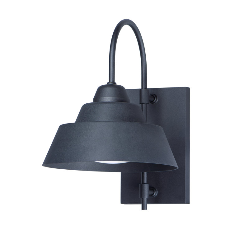 Luminaire de grange d'extérieur noir Dion, H 15 po x l 13 po x P 10,75 po