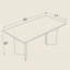 71" Rectangular Multipurpose Dining And Conference Table-1828460140