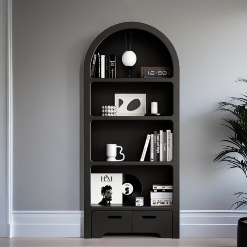 Armoire de rangement noire minimaliste