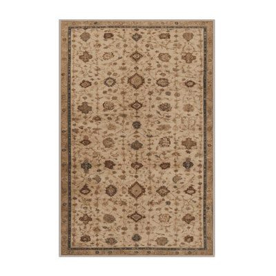 Machine Washable Persian Brown Area Rug