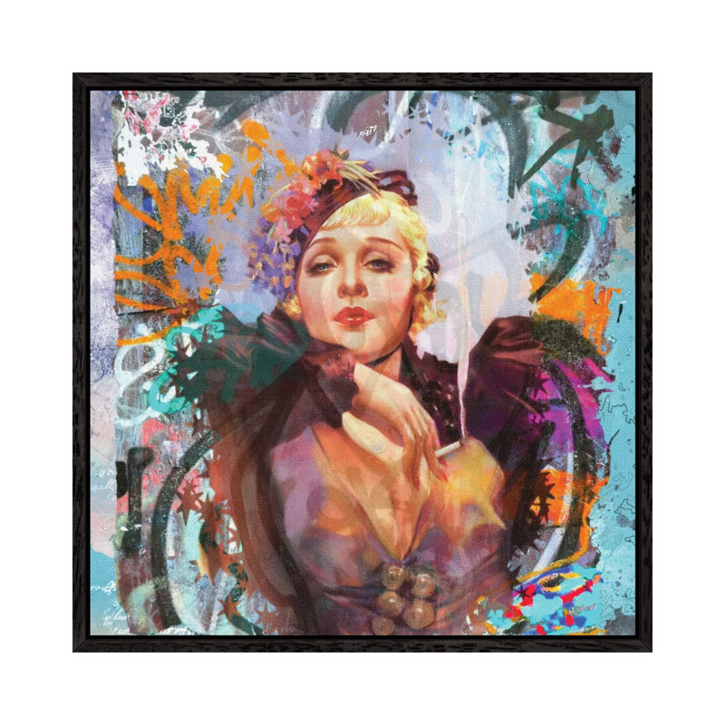 Sultry by Karen Smith - Floater Frame Print on Canvas, Black Framed