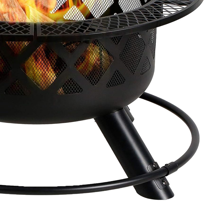 Round Steel Wood Burning Smokeless Fire Pit