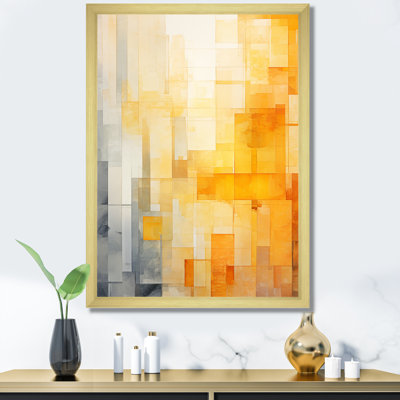Panneau solaire jaune, collage de lumière du soleil III - Collages abstraits, art mural