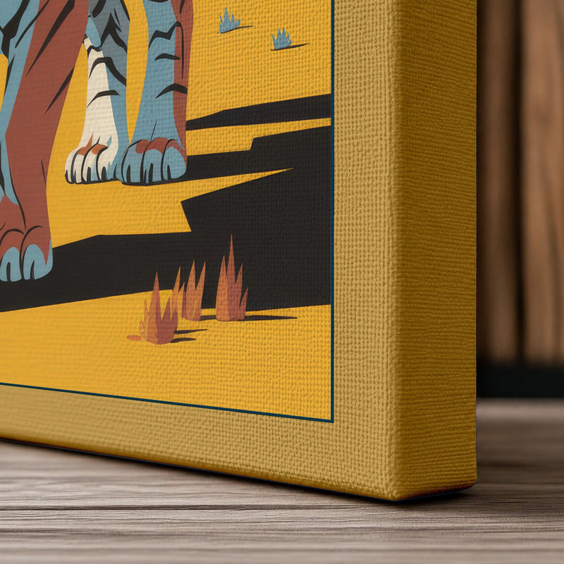 Days Since Last Accident Industrial - Wrapped Canvas, 24x16 - 61.0 x 40.6 cm, Ochre Border