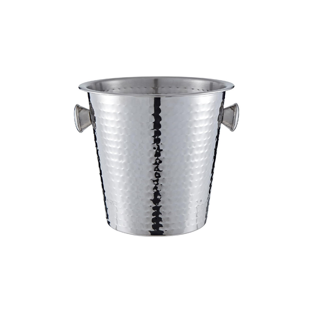 Buckingham Ice Bucket Stainless Steel Hammered Effect 21.5 cm , 4.8 Litre