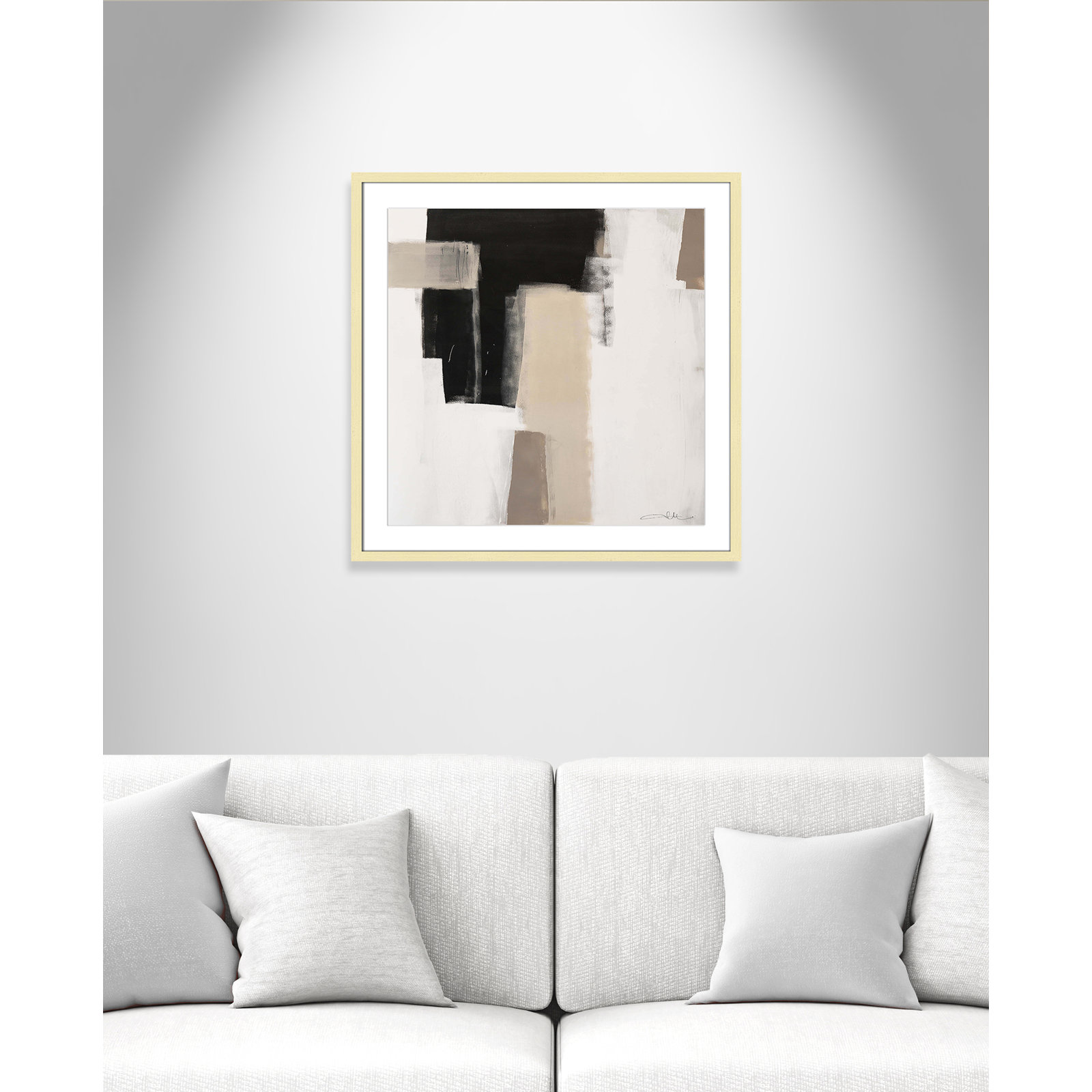 Earth Scapes I-A Print by Casa Fine Arts, 27.5" H x 27.5" W x 1.25" D, Gold Box Framed