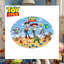 Tapis rond pour enfant Toy Story, 39,4 pouces de diamètre