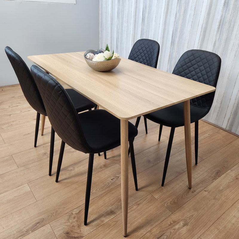 Ankenbaer 4 - Person Dining Set, Black