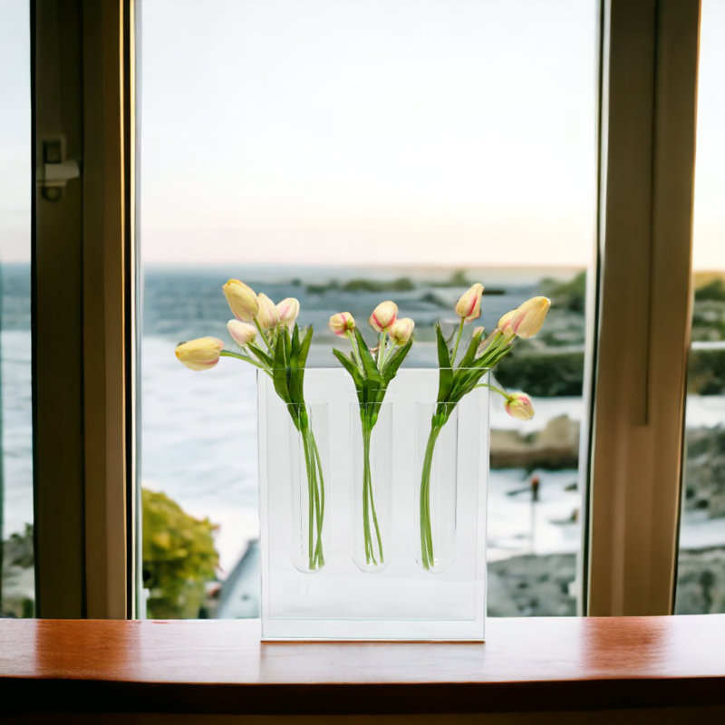 Vase de table en verre
