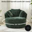 fauteuil demi-tonneau pivotant surdimensionné de 43,3 po Accent Chair-1669438567
