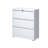 35.43" 3 Drawer Metal Lateral File Cabinet with Lock for Home and Office.-264113529