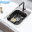 2 Pack Silicone Sink Protector Mats 13.16X11.8 Inch, Heat Resistant Non-Slip Sink Liners With Center Drain For Kitchen & Bathroom Sinks