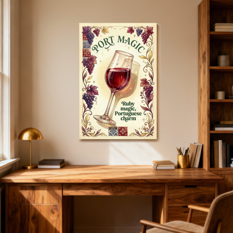 Motif de vigne rubis Fashion Port Magic, H 18 po x l 12 po
