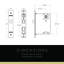 Emtek Passage Interior Mortise w/ Rectangular Rosette & Cortina Lever-967501511-967501505