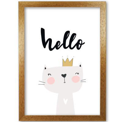 Hello Scandi Cat - Print