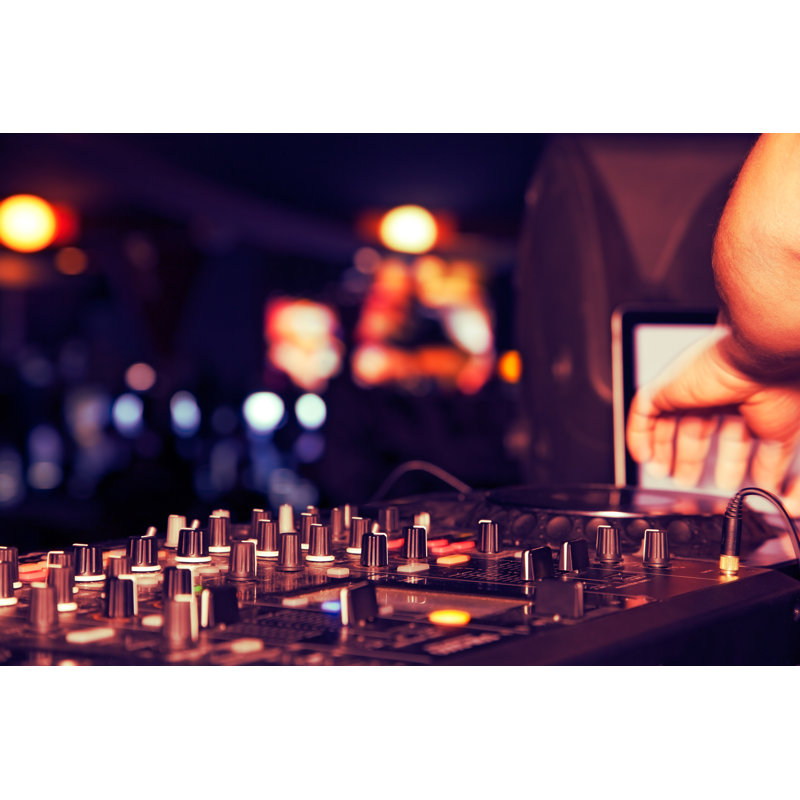 Party DJ - Wrapped Canvas Print, 81cm H x 122cm W x 3.8cm D