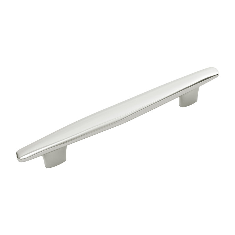 Pebble Collection Pull 6-5/16 Inch (160mm) & 7-9/16 Inch (192mm) Center to Center, Polished Nickel
