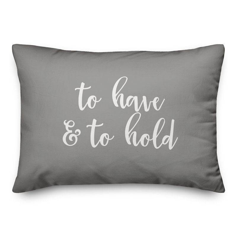  Coussin «To Have And To Hold», Gris