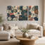 Ensemble de 3 artères rétro vintage sur toile-673629092