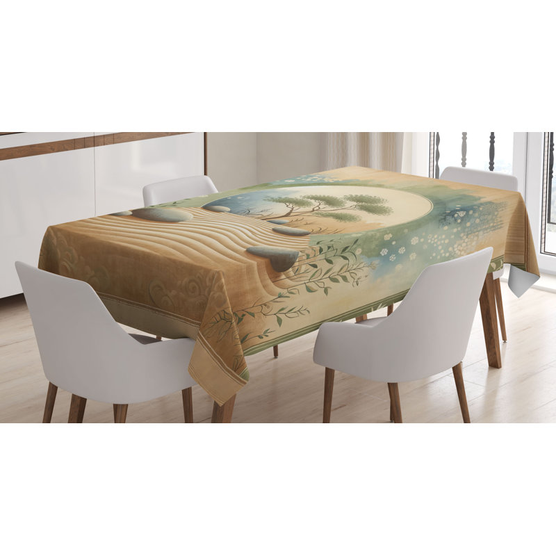 Okehampt Rectangle No Pattern Microfiber Tablecloth, 84" Rectangle