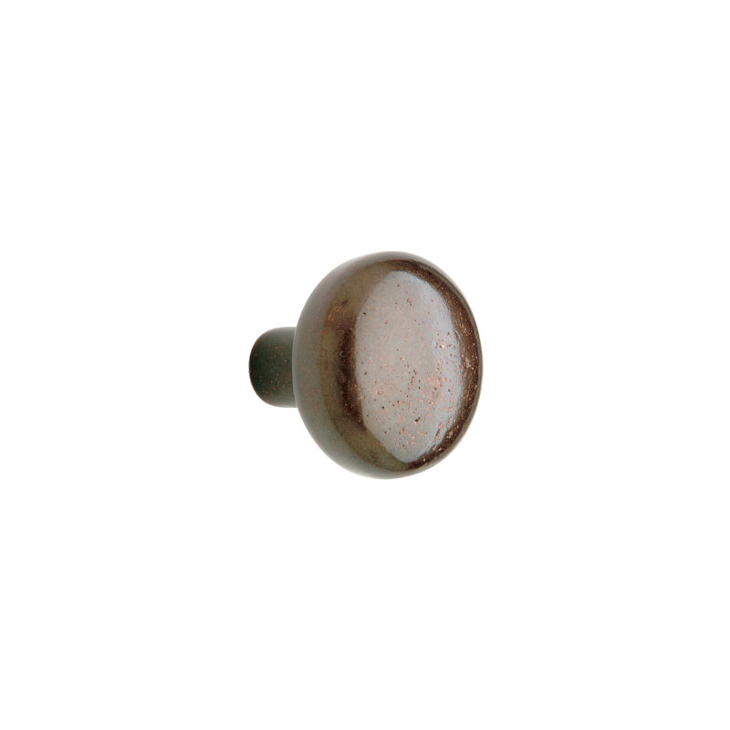 Bronze Mushroom Knob, White Bronze Dark