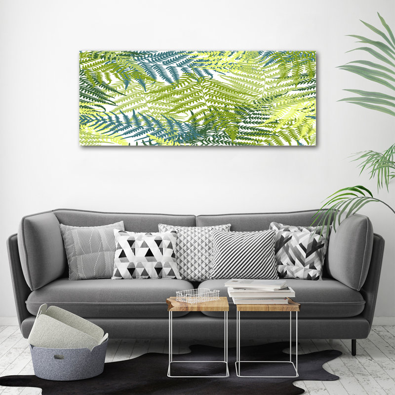 Ferns Pattern - Wrapped Canvas Print