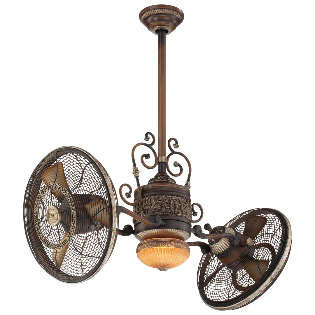 42" Gyro 6 - Blade LED Standard Ceiling Fan with Pull Chain and Light Kit Included Minka Aire
