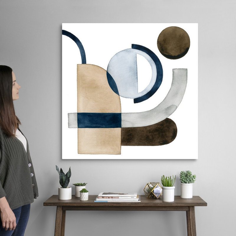 Déplacement de pièces IV par Grace Popp - reproduction d'art sur toile, H 36 po x l 36 po x P 1,25 po, Toile tendue
