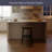 Pomona 26" Counter Height Bar Stool with Solid Wood Seat and Black Metal Legs, Rustic Brown-1952015979-1912557548