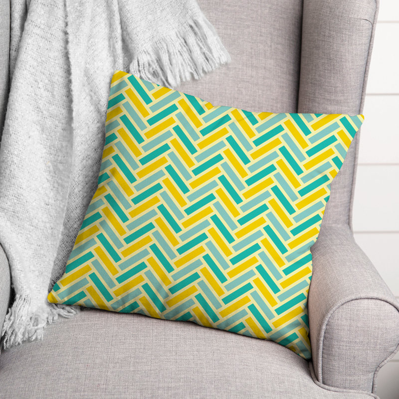  Herringbone Square Pillow Cover & Insert