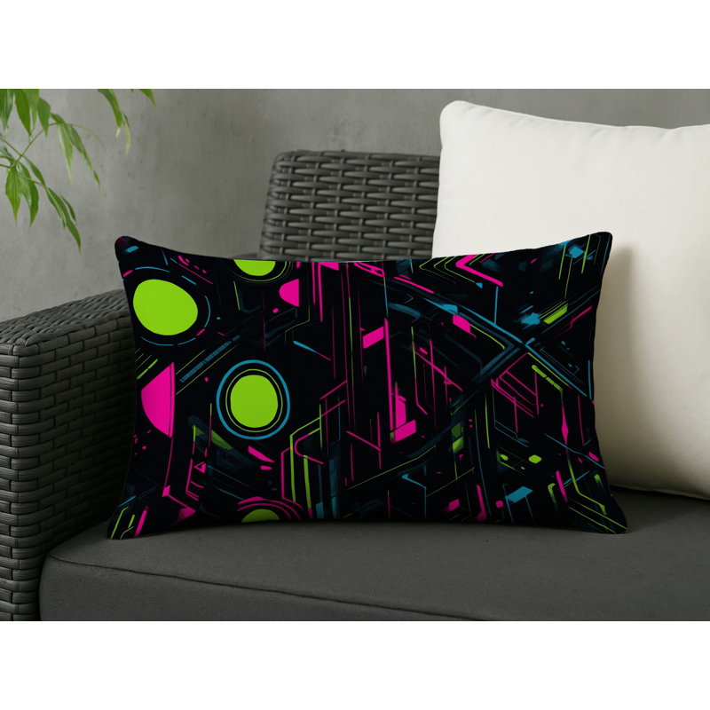 Plasma Focus Indoor And Outdoor Pillow, Rectangle 25"H x 18"W