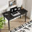 Modern Black Computer Writing Desk With 1 Drawer For Home Office