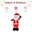 96" H LED Lighted Nutcracker Inflatable