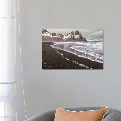 Iceland, Stokksnes, Mt. Vestrahorn by John Ford - Wrapped Canvas Print