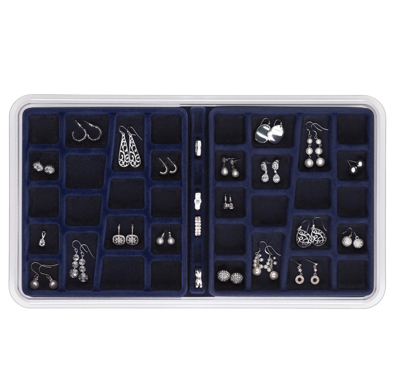 Plateau de rangement pour bijoux 36 compartiments