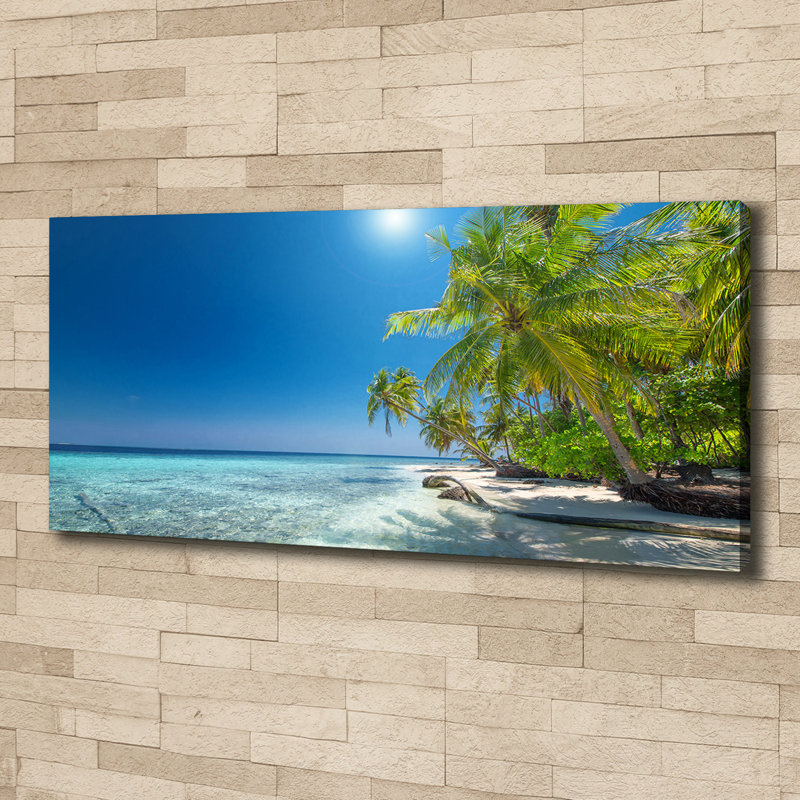 Maldives Beach - Wrapped Canvas Print