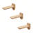 Set of 3 Natural Wood Cat Wall Floating Steps Ladder Stairs