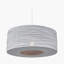 Yaqub 1 - Light Grey Drum Pendant-1345369576