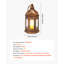 Lanterne de bougie décorative, bougie électrique sans flamme à DEL, support à DEL en plastique avec verre, lanternes de porche intérieures suspendues pour table de mariage, décor de maison de campagne, bronze