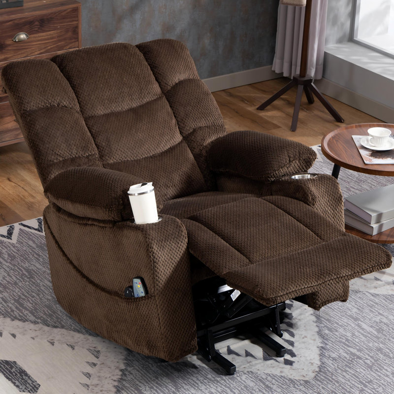 Fauteuil inclinable électrique Velvet, Brown Velvet