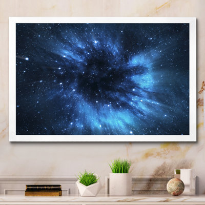«Abstract Black Hole Galaxy», reproduction sur toile flottante
